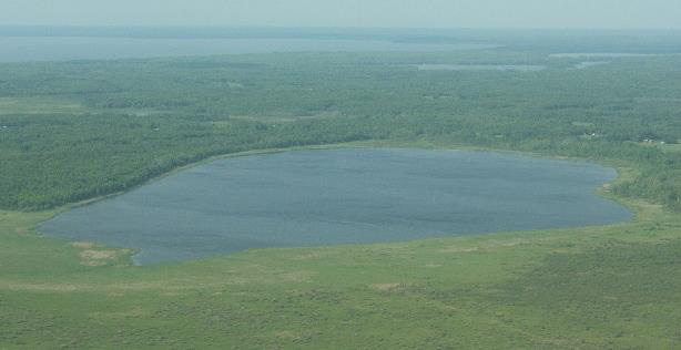 Aerial view of Mallard Lake.