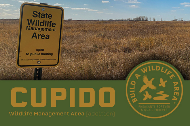 Signage marks the addition to Cupido Wildlife Management Area.