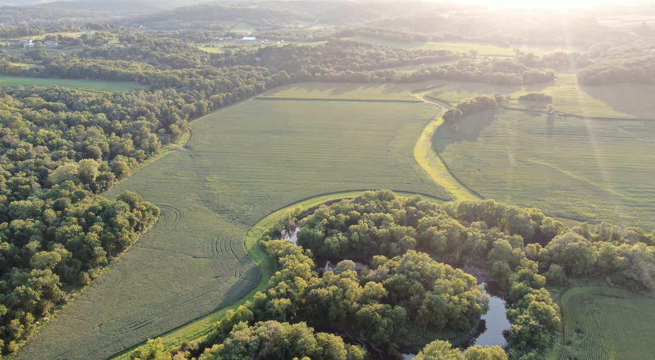 Aerial view of Moon Valley WMA.