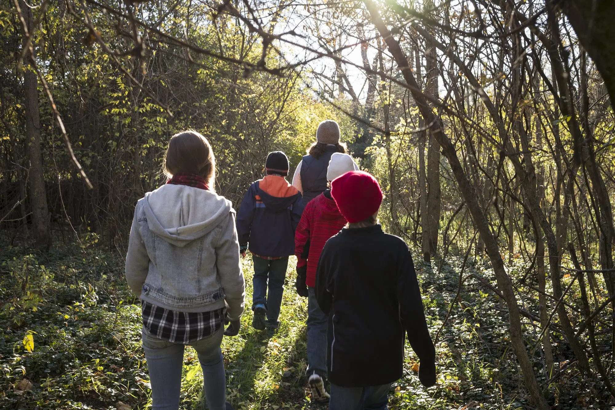 Visitors explore the landscape at Ney Wildlife Management Area.